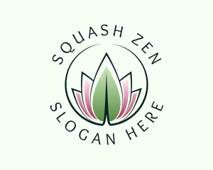 Wellness Lotus Leaf logo design