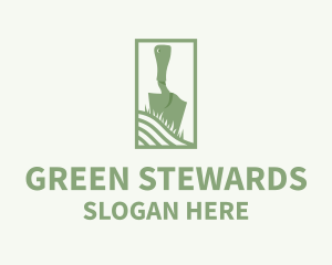 Green Shovel Planting logo design