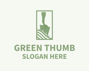 Green Shovel Planting logo design