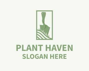 Green Shovel Planting logo design