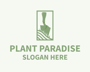 Green Shovel Planting logo design