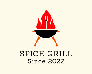 Hot Grill Restaurant  logo design