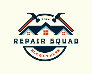 Hammer Repair Maintenance logo design