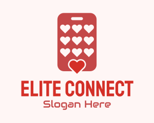 Phone Dating App Hearts logo