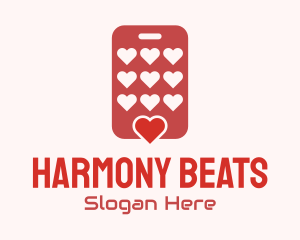 Phone Dating App Hearts logo