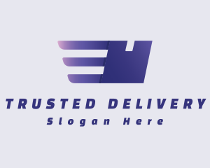 Purple Logistics Package logo design