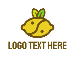 Yin Yang Lemon Fruit  logo