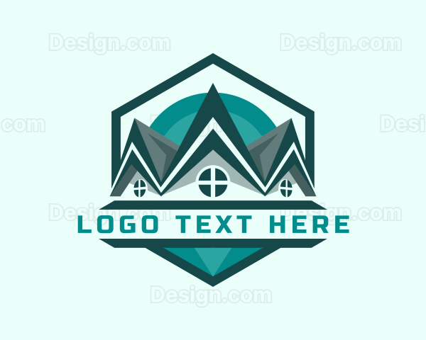 Roofing Renovation Contractor Logo