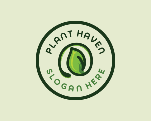 Plant Leaf Gardening logo design