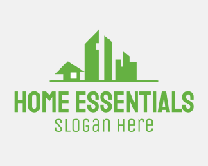 Home Building City logo design