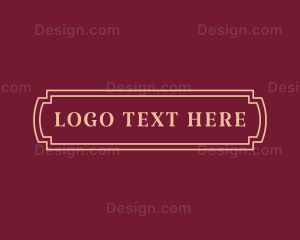 Simple Firm Banner Logo