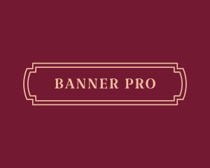 Simple Firm Banner logo design