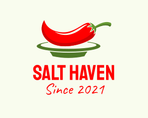 Chili Pepper Plate logo design