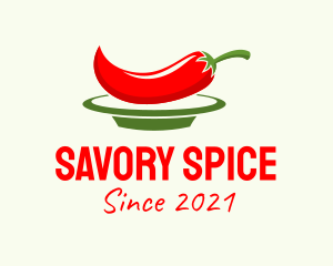 Chili Pepper Plate logo design