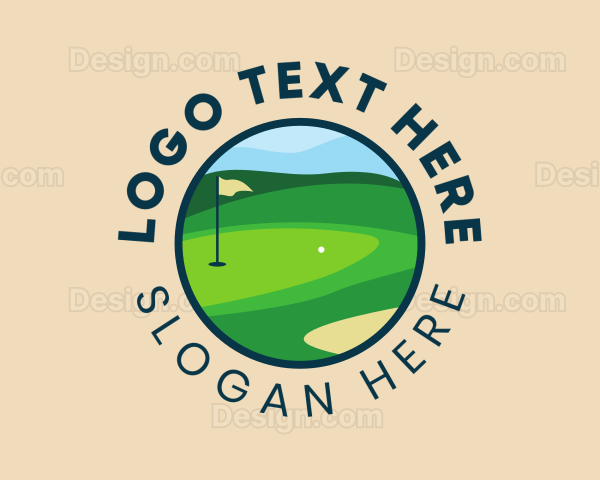 Golf Course Badge Logo