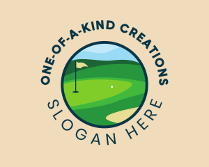 Golf Course Badge logo design