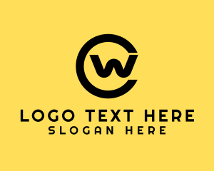 Generic Circle Letter W  Logo
