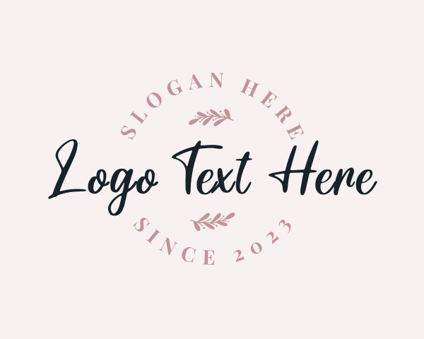 Aesthetic Feminine Wordmark logo