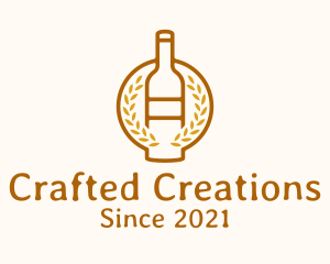 Wheat Liquor Bottle logo design