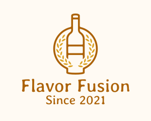 Wheat Liquor Bottle logo design