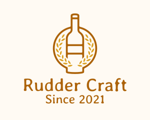 Wheat Liquor Bottle logo design