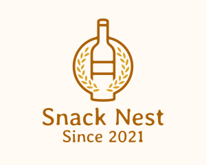 Wheat Liquor Bottle logo design