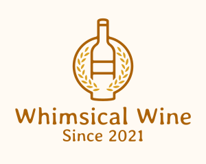 Wheat Liquor Bottle logo design