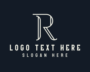 Elegant Letter R logo