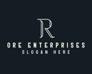 Elegant Letter R logo design