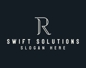 Elegant Letter R logo design