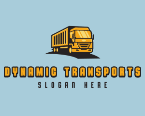 Freight Trucking Transportation logo design