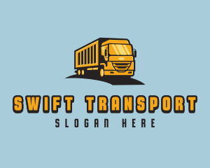 Freight Trucking Transportation logo design