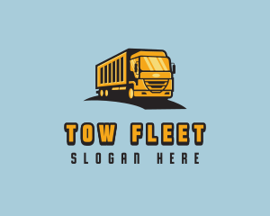 Freight Trucking Transportation logo design