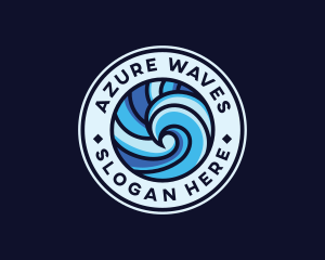 Aquatic Ocean Wave  logo design