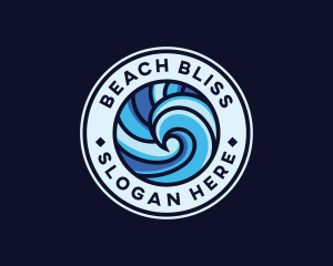 Aquatic Ocean Wave  logo design