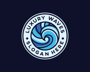 Aquatic Ocean Wave  logo design