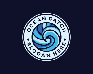 Aquatic Ocean Wave  logo design