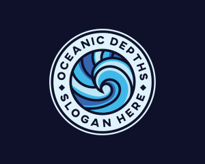 Aquatic Ocean Wave  logo design