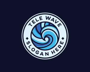 Aquatic Ocean Wave  logo design