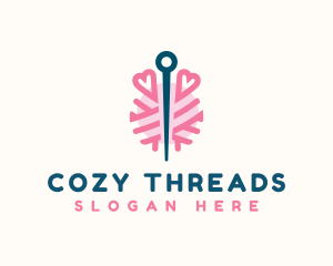 Yarn Needle Sewing logo design