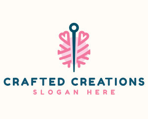 Yarn Needle Sewing logo design