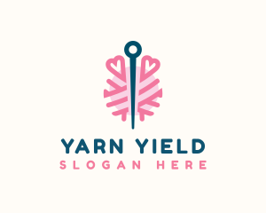 Yarn Needle Sewing logo design