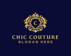 Shield Luxury Crown logo design