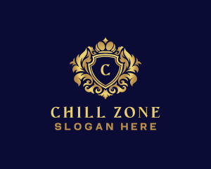 Shield Luxury Crown logo design