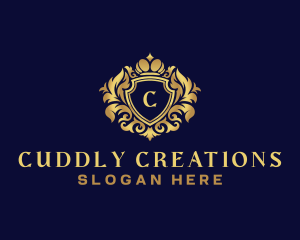 Shield Luxury Crown logo design