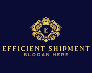 Shield Luxury Crown logo design