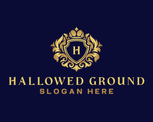 Shield Luxury Crown logo design