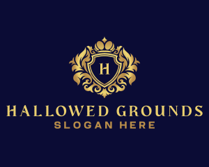 Shield Luxury Crown logo design