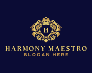 Shield Luxury Crown logo design