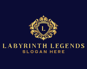 Shield Luxury Crown logo design